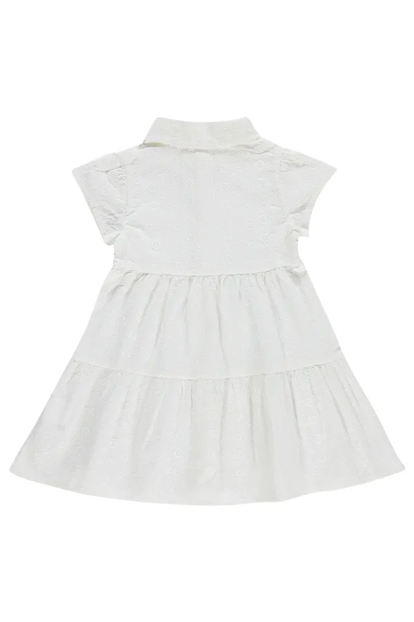 Ensemble combinaison et robe pour fille, 2-5 ans, blanc cassé - Emballage