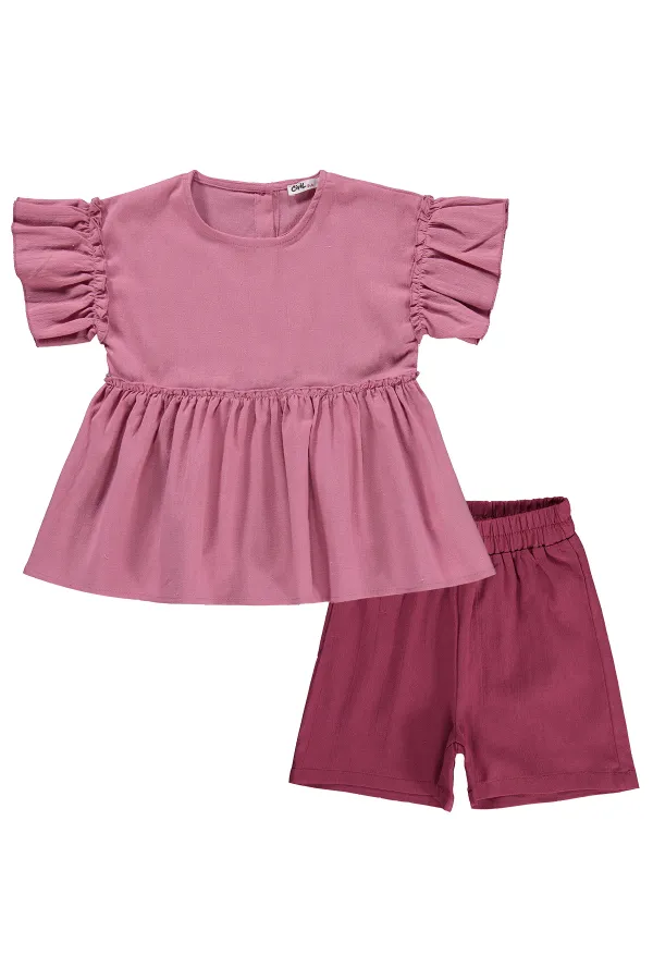 Ensemble d'équipe pour filles, 6-9 ans, rose - Pack