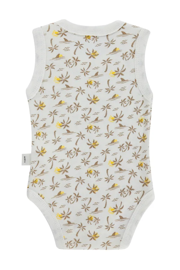 Baby Snap Bodysuit 0-24 Months, Ecru - Package Baby Snap Bodysuit 0-24 Months, Ecru - Package