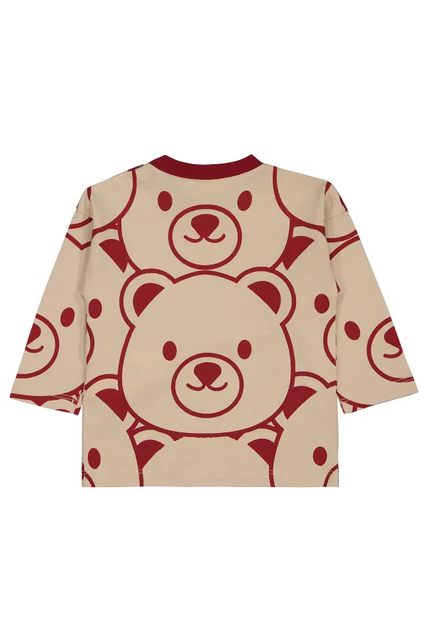 Sweat-shirt bébé 0-24 mois rouge bordeaux - Emballage