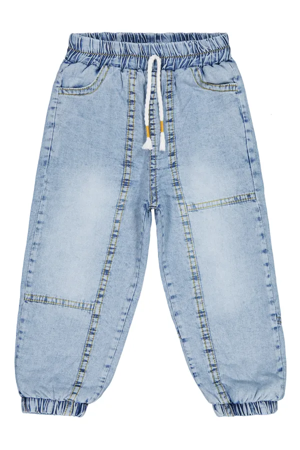 Kız Çocuk Pantolon Kot 2-5 Yaş Açık Mavi - Paket