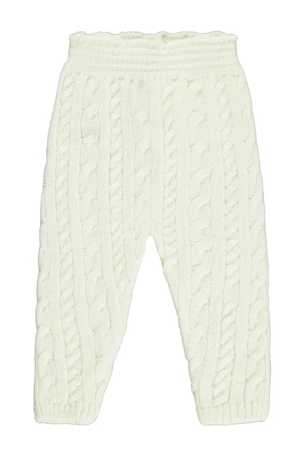 Bebek Eşofman Altı 0-24 Ay Ekru - Paket