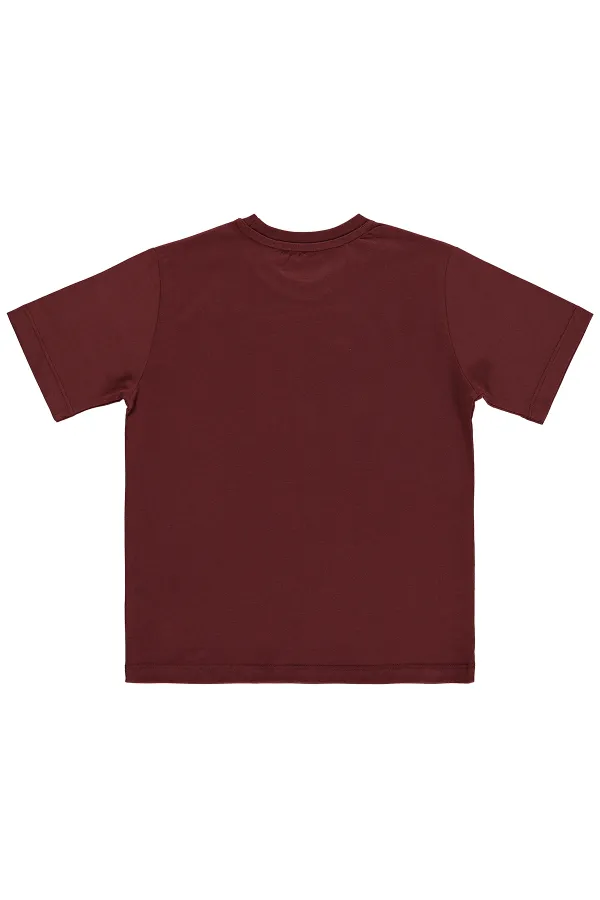 T-shirt garçon, 6-9 ans, couleur terre cuite - Lot T-shirt garçon, 6-9 ans, couleur terre cuite - Lot