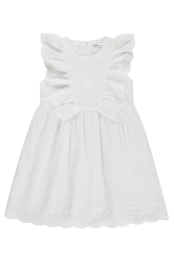 Girls' Jumpsuit and Dress, Ages 6-9, Off-White - Package