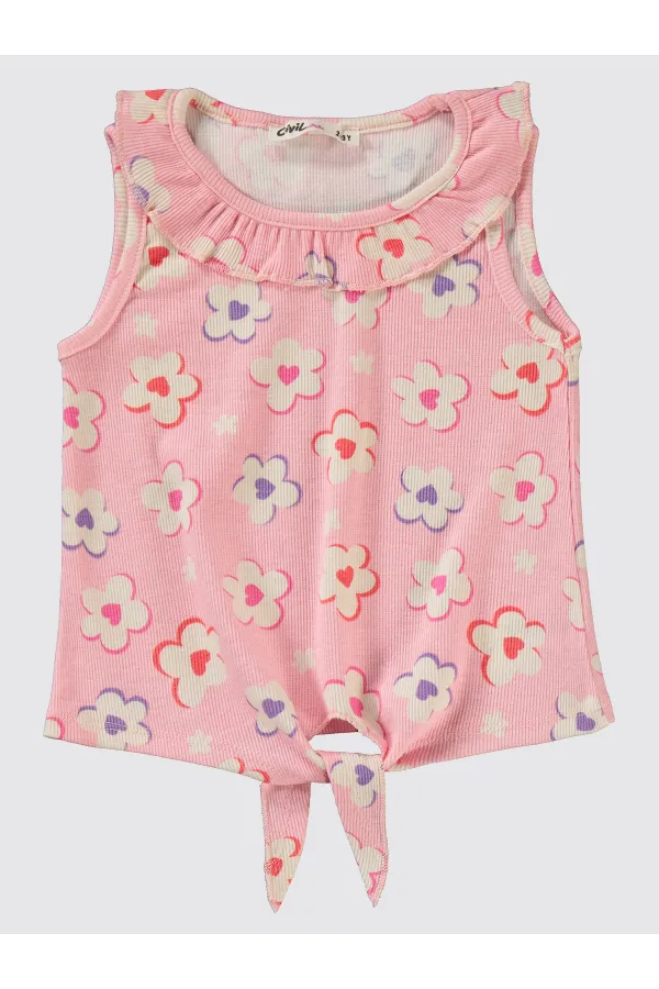 Kız Çocuk Takım 2-5 Yaş Pembe Şerbet - Paket