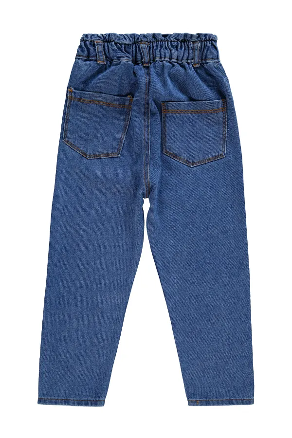 Kız Çocuk Pantolon 6-9 Yaş Mavi - Paket