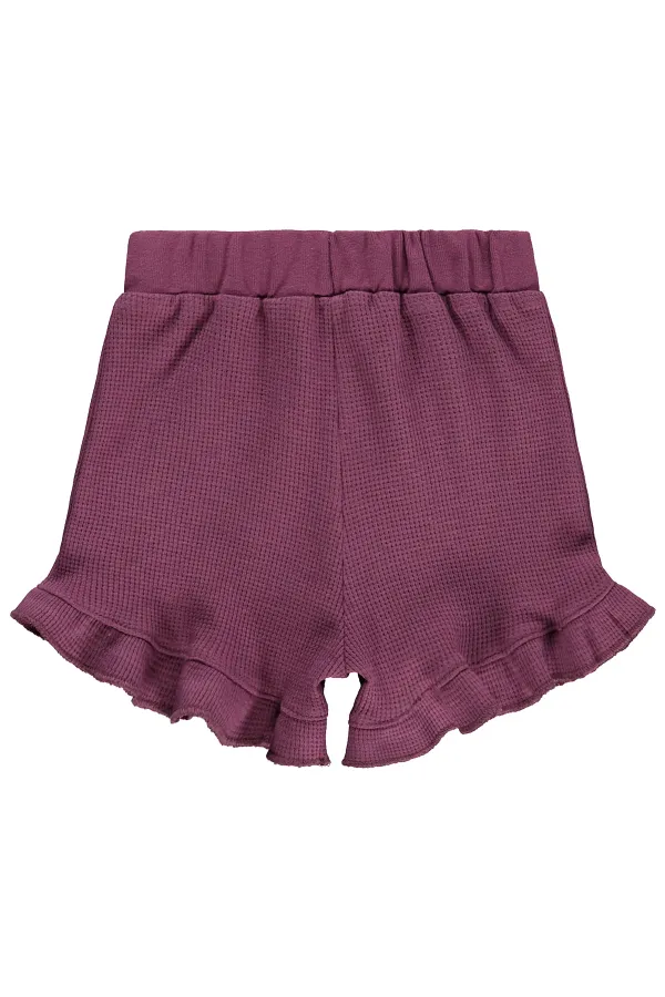 Bebek Şort 0-24 Ay Mürdüm - Paket