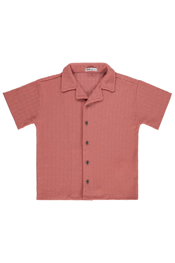 T-shirt garçon, 6-9 ans, rose pâle - Lot