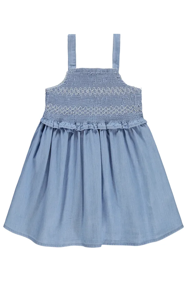 Combinaison et robe pour filles, 2-5 ans, bleu clair - Emballage