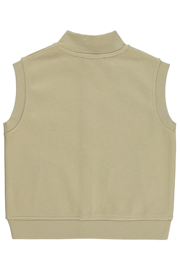 Erkek Çocuk Yelek 2-5 Yaş Vizon - Paket