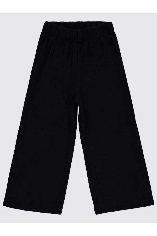 Girl's Trousers 6-9 Years Old Black - Pack