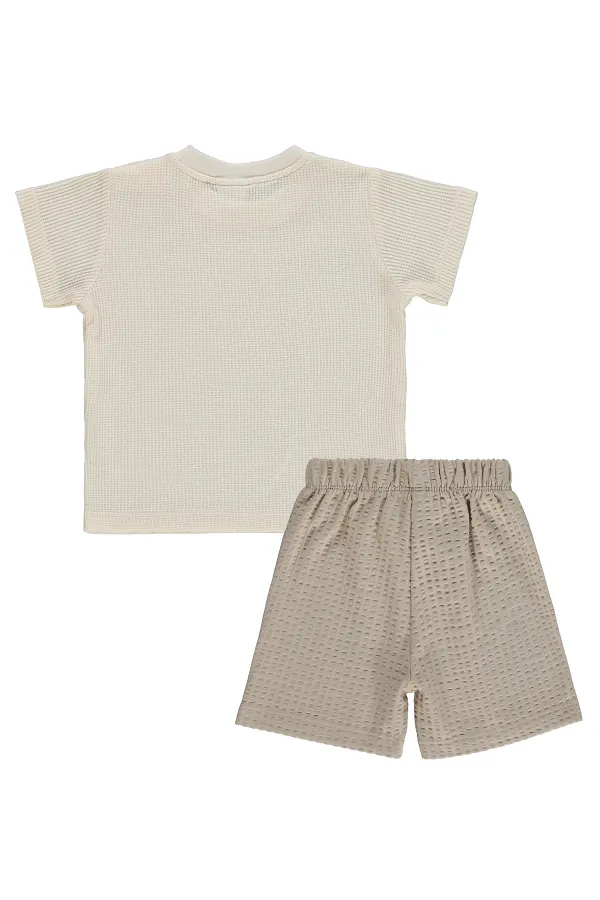 Bebek Takım 0-24 Ay Ekru - Paket