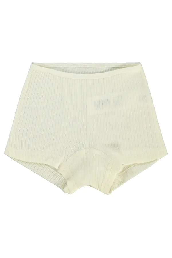 Kız Çocuk Boxer 2-9 Yaş Ekru-Somon - Paket