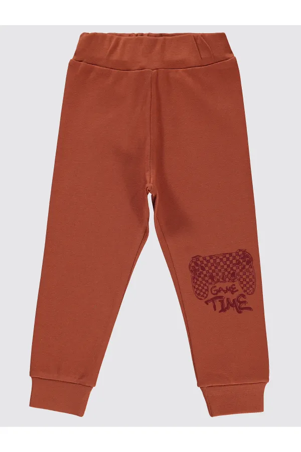 Erkek Çocuk Eşofman Altı 2-5 Yaş Koyu Bakır - Paket