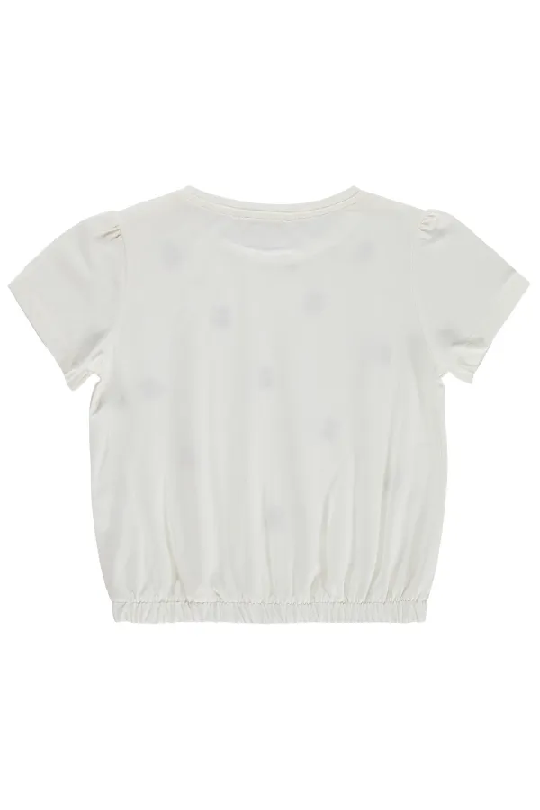 Kız Çocuk Tişört 6-9 Yaş Ekru - Paket