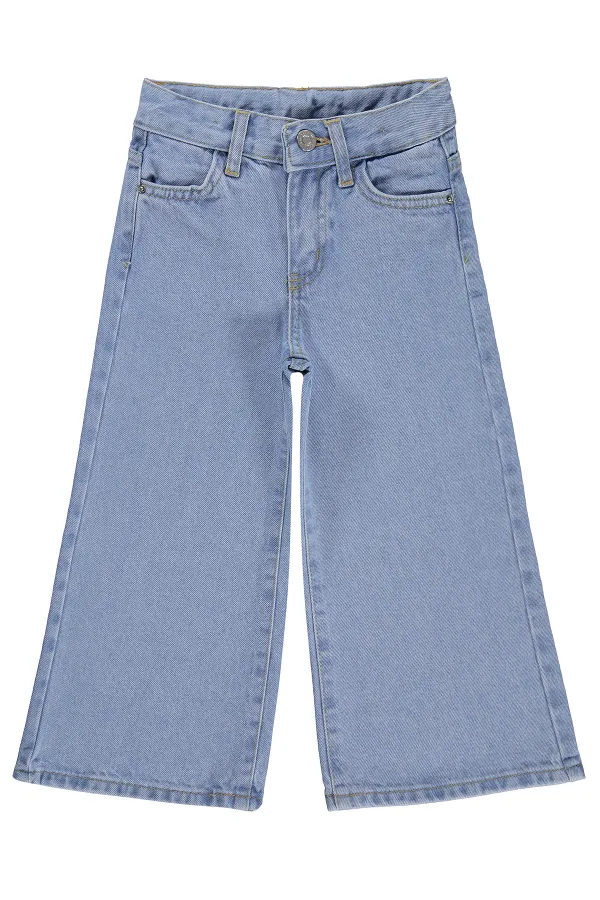 Kız Çocuk Pantolon Kot 2-5 Yaş Açık Mavi - Paket