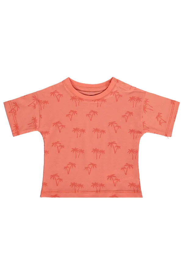 Baby T-Shirt Km 0-24 Months Coral - Package Baby T-Shirt Km 0-24 Months Coral - Package