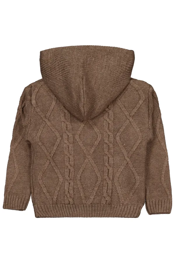 Gilet garçon 2-5 ans en vison chiné - Emballage