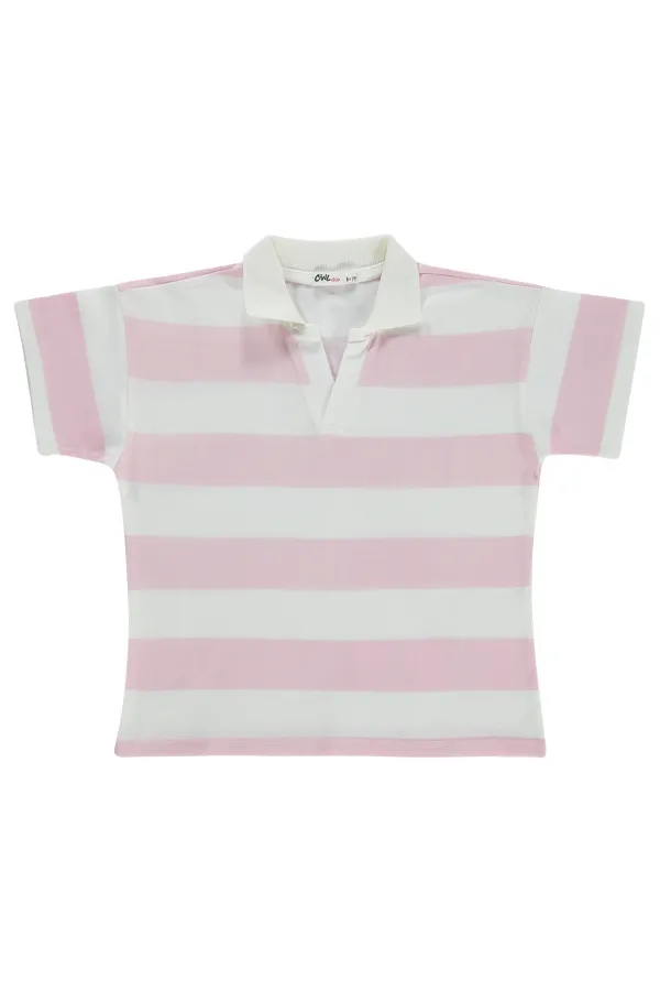 Kız Çocuk Tişört 10-13 Yaş Pudra - Paket