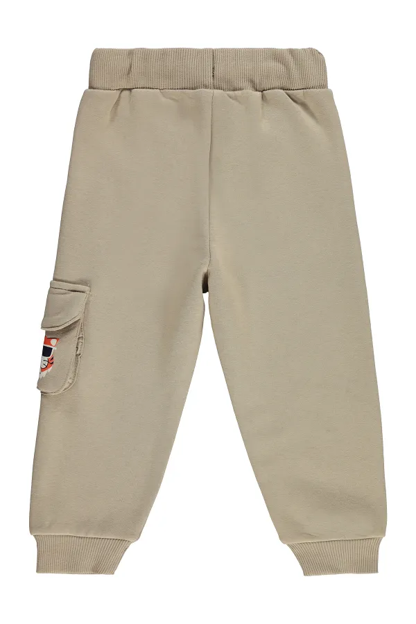 Boys' Sweatpants, Ages 2-5, Mink - Pack