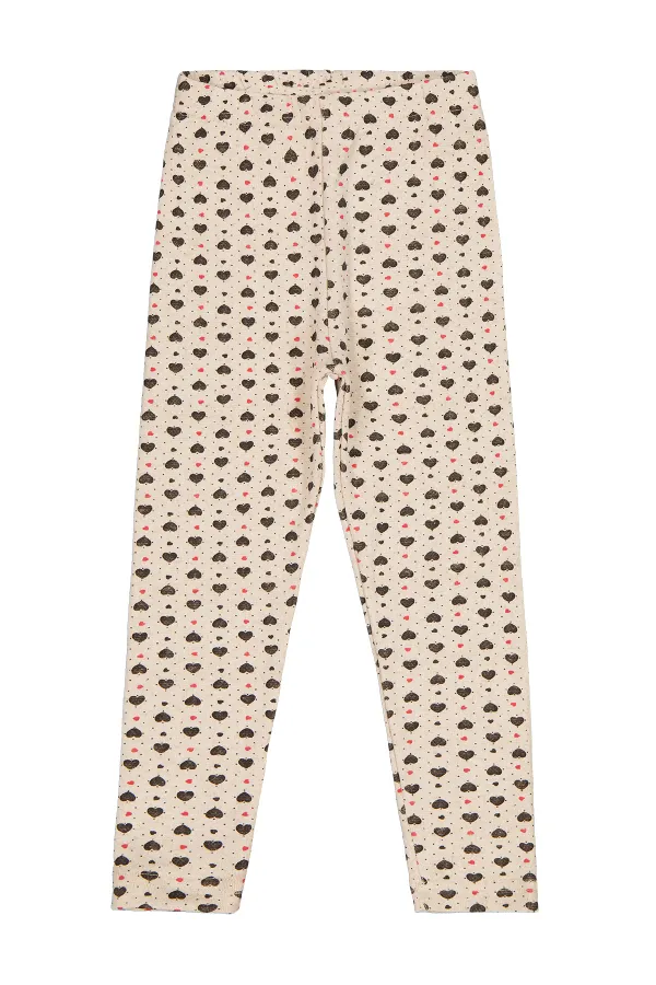 Leggings pour filles Km 10-13 ans Écru - Emballage