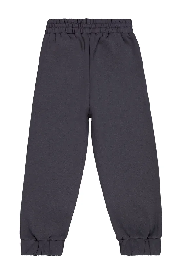 Boys Tracksuit Bottoms 6-9 Years Old Anthracite - Pack