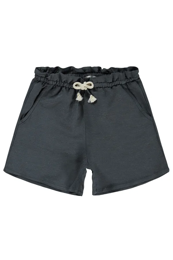 Short pour fille, 10-13 ans, anthracite - Lot