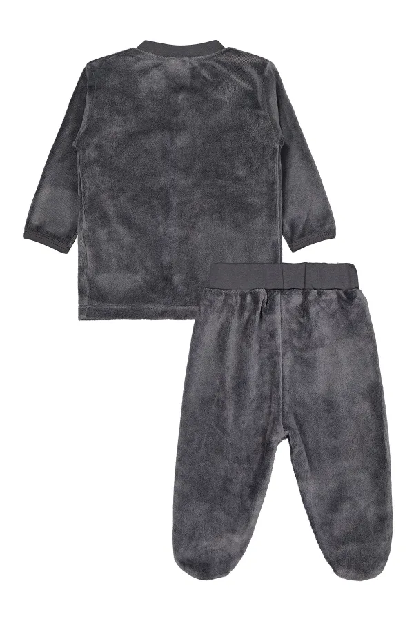 Baby Pajama Set 0-24 Months Dark Gray - Pack
