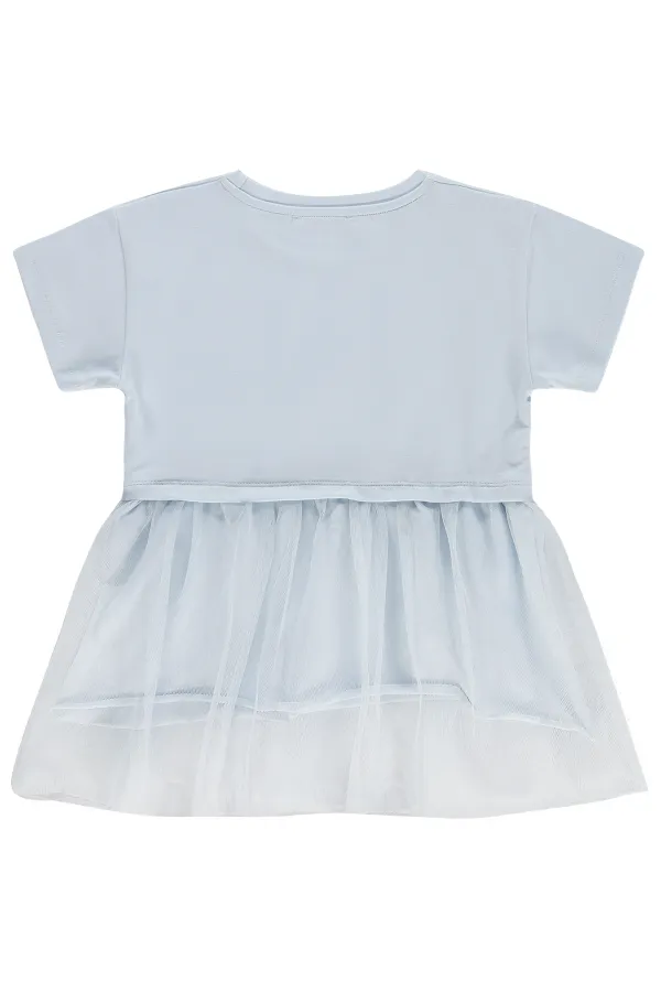 Kız Çocuk Jile ve Elbise 2-5 Yaş Açık Mavi - Paket