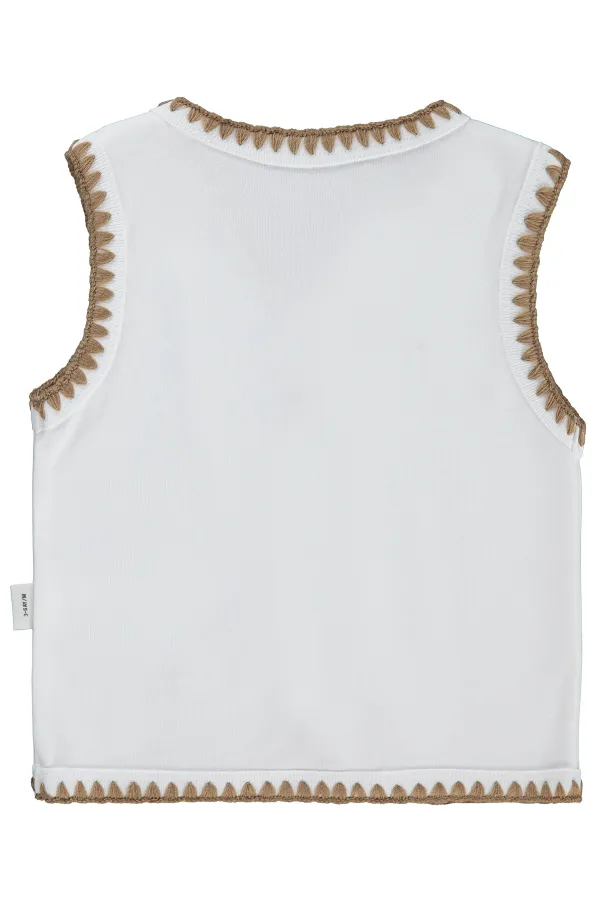 Body bébé 0-24 mois, blanc cassé - Emballage