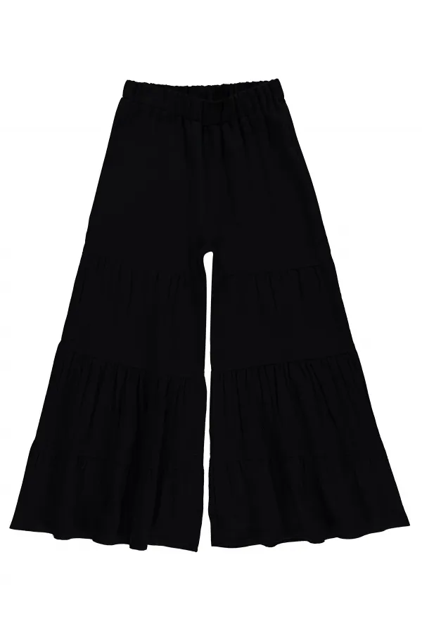 Kız Çocuk Pantolon 10-13 Yaş Siyah - Paket