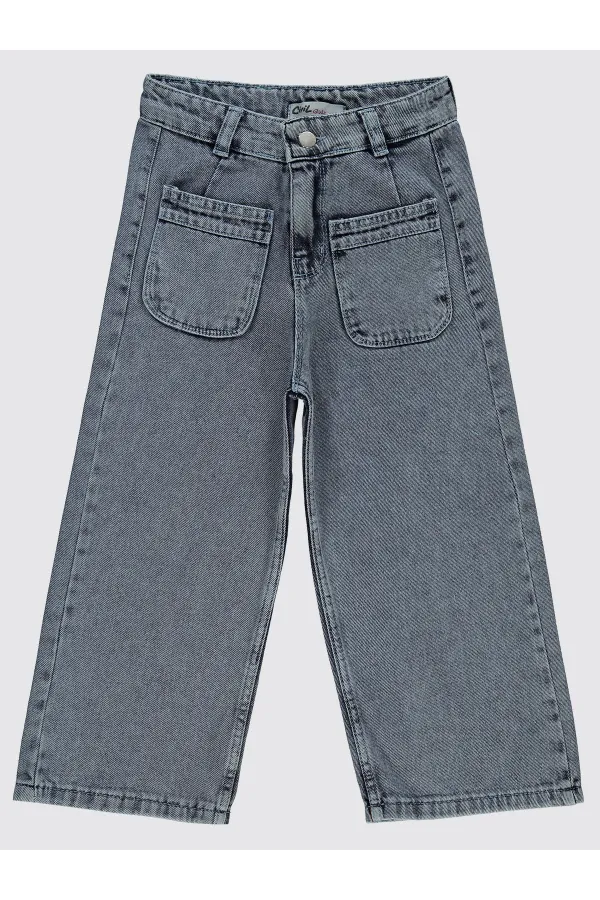 Pantalon bleu pour fille 10-13 ans - Emballage