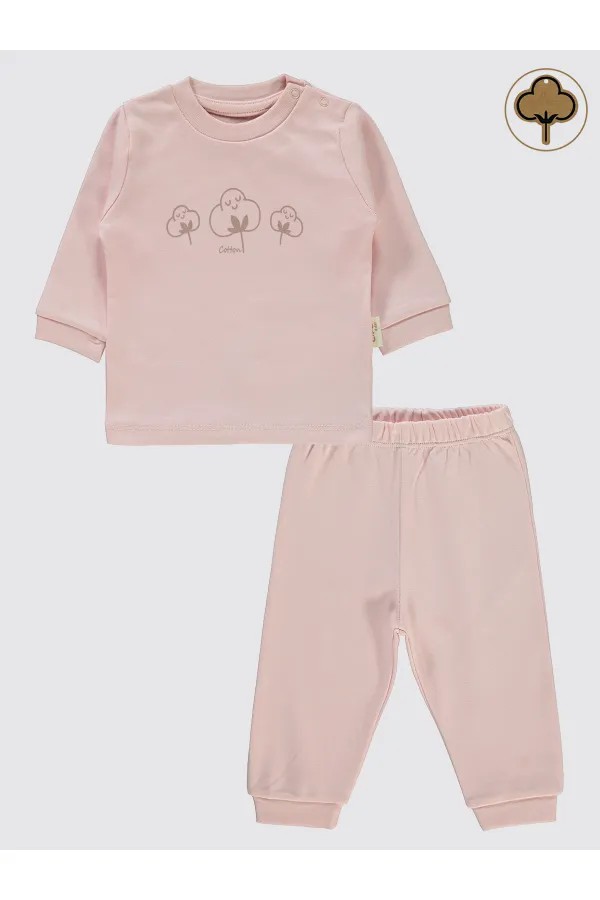 Bebek Pijama Takımı 0-24 Ay Pembe - Paket