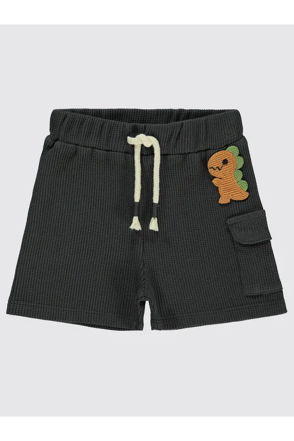 Bebek Şort 0-24 Ay Antrasit - Paket