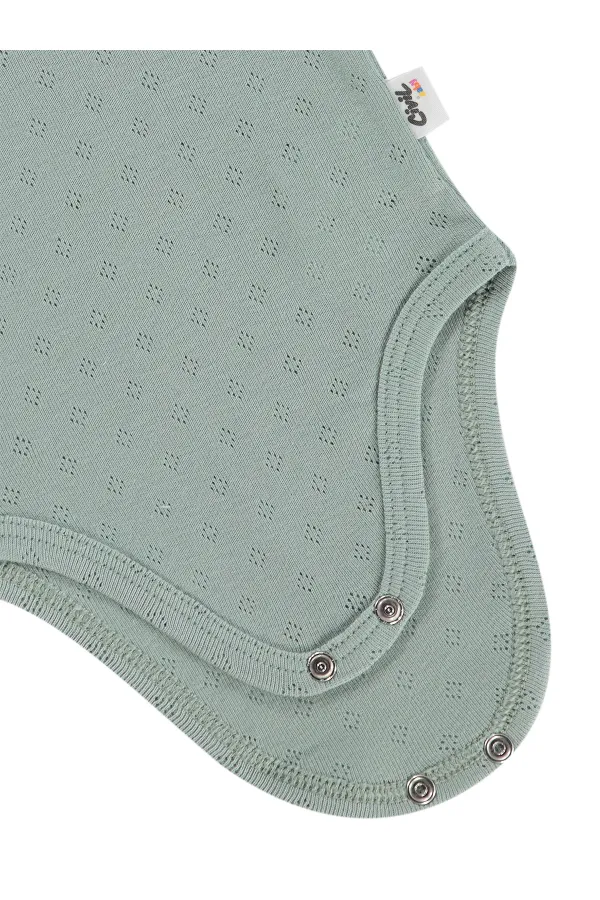 Bebek Çıtçıtlı Badi 0-24 Ay Yeşil - Paket