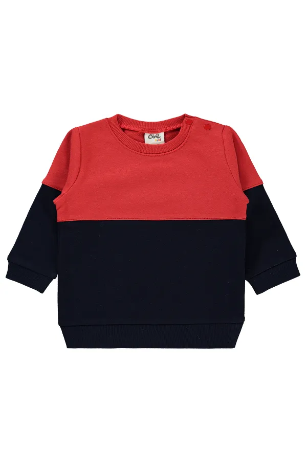 Sweat-shirt bébé 0-24 mois bleu marine - Lot