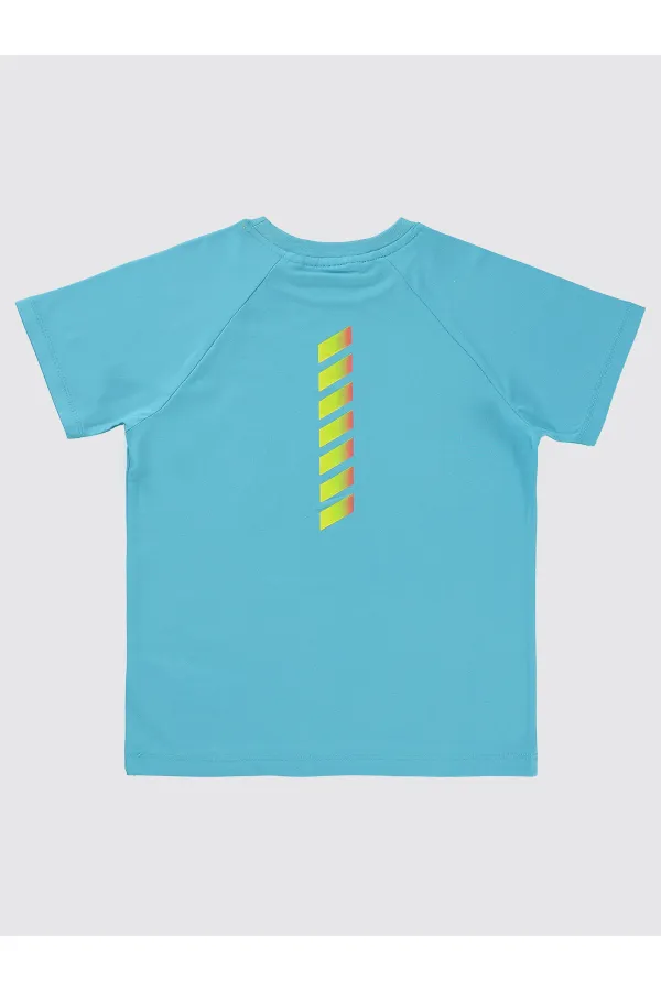 T-shirt garçon turquoise 10-13 ans - Emballage