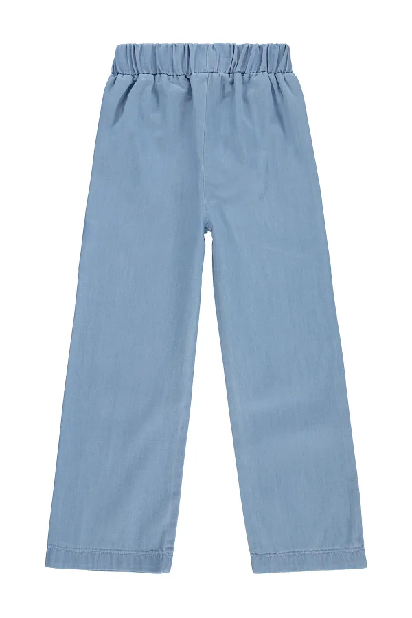 Kız Çocuk Pantolon 6-9 Yaş Mavi - Paket