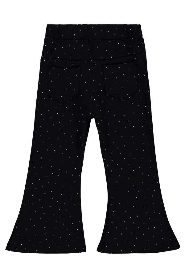 Girls' Leggings, Ages 2-5, Black - Pack