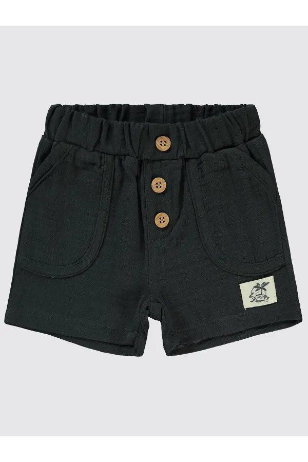Baby Shorts 0-24 Months Anthracite - Package
