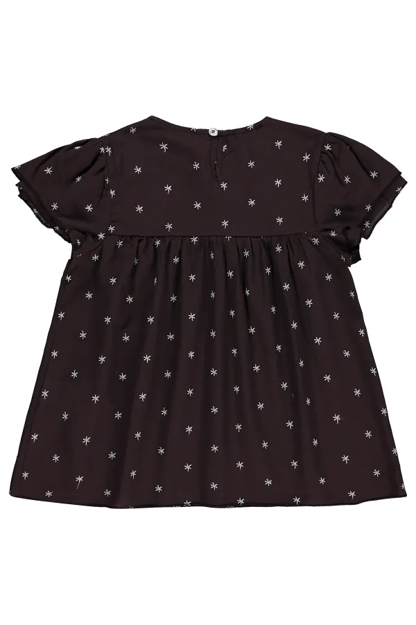 Girls' Shirt, Ages 10-13, Brown - Pack