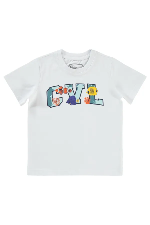 Erkek Çocuk Tişört 2-5 Yaş Beyaz - Paket