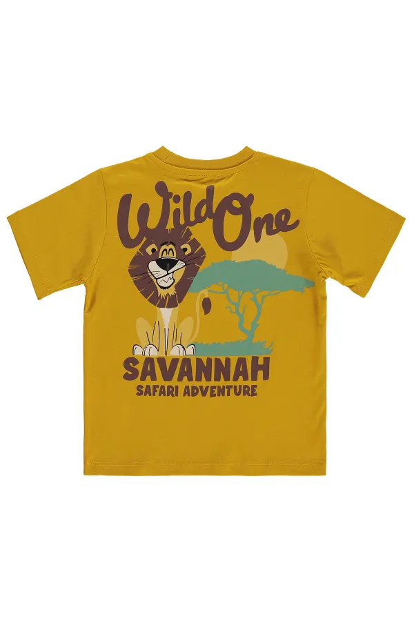 Boys' T-Shirt, Ages 2-5, Dark Mustard - Pack Boys' T-Shirt, Ages 2-5, Dark Mustard - Pack