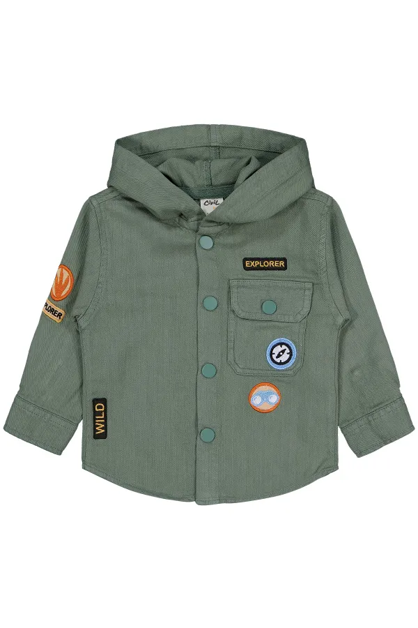 Bebek Gömlek 0-24 Ay Haki - Paket