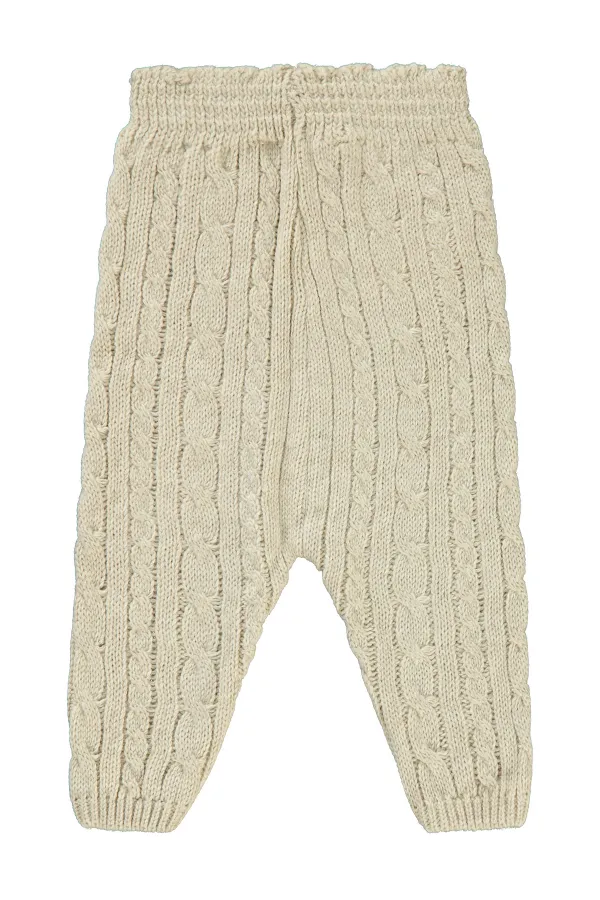 Bas de survêtement bébé 0-24 mois beige - Lot