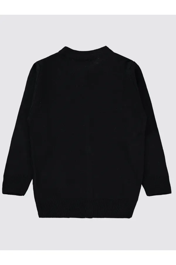 Kız Çocuk Hırka 2-5 Yaş Siyah - Paket