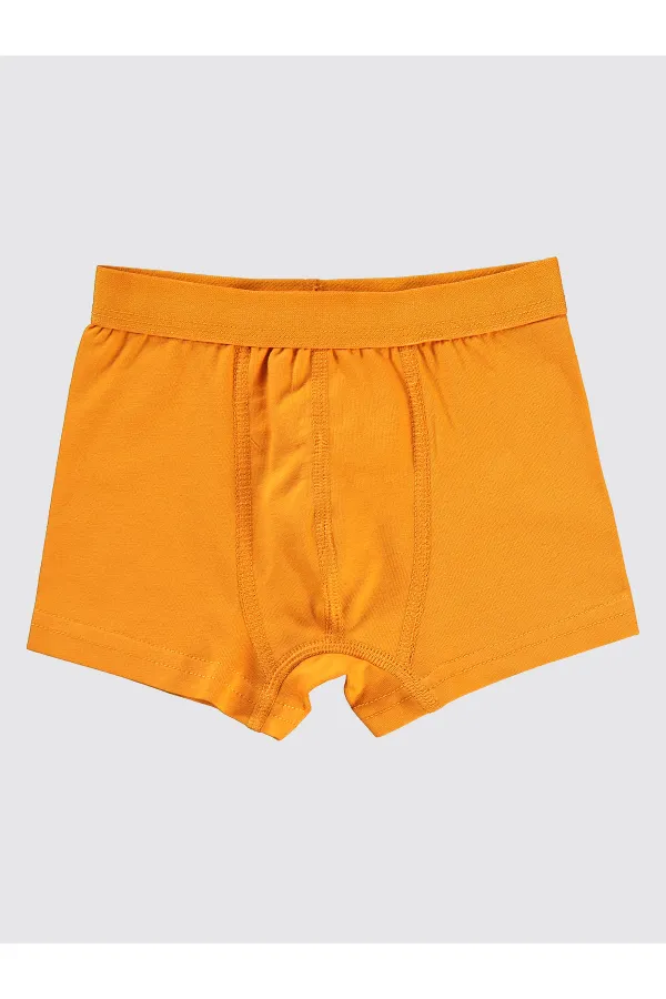 Erkek Çocuk Boxer 2-9 Yaş Turuncu-Lacivert - Paket