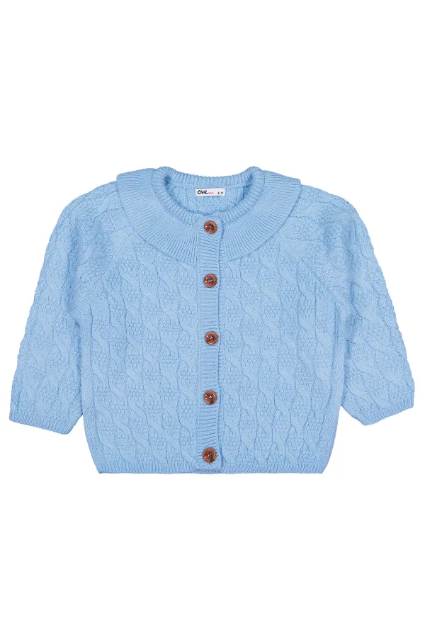 Gilet bleu pour fille (6-9 ans) - Emballage