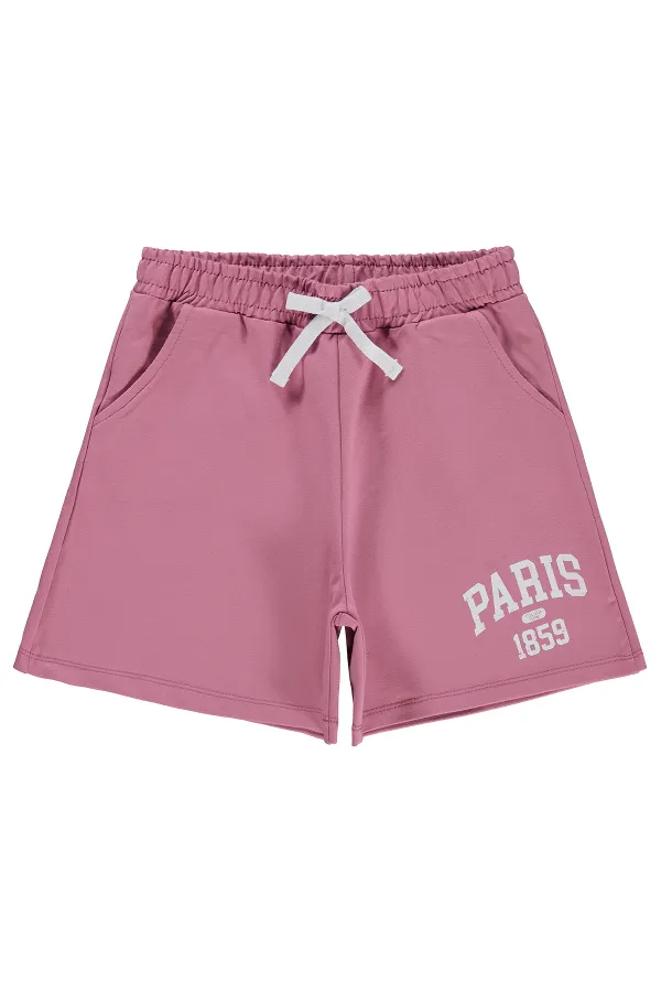Short pour fille, 6-9 ans, rose pâle - Lot