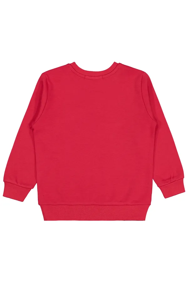Kız Çocuk Sweatshirt 2-5 Yaş Kırmızı - Paket